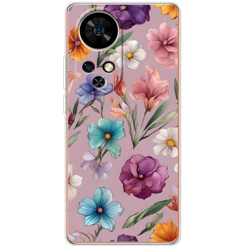 Силиконовый Чехол с Картинкой для Ulefone Note 17 Pro Принт (Композиция Цветов) (65170-ysm009)