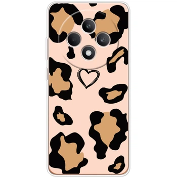 Силиконовый Чехол с Картинкой для OPPO Reno 12 F Принт (Леопардовый, leo) (65435-ysm034)
