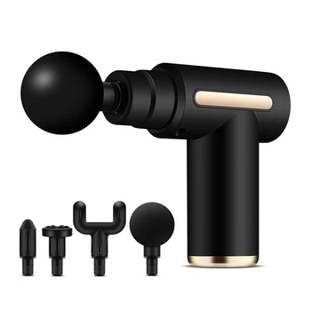 Массажер ручной перкуссионный Mini Massager Gun со встроенным экраном, аккумуляторный, портативный
