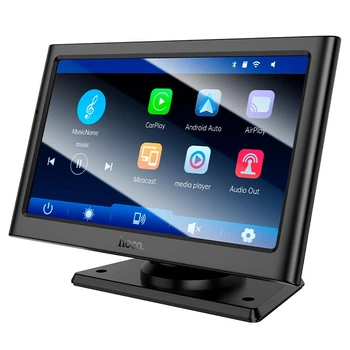 Монитор для авто HOCO Imogen Car Wireless Portable Screen HU2 |7", 1024*600, Car Play, Android Auto| Black