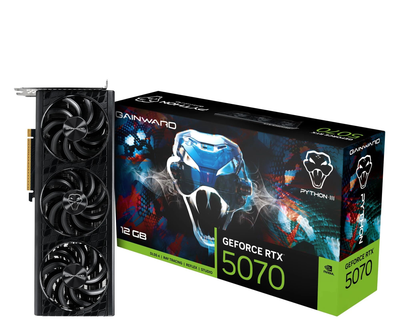 Видеокарта Gainward GeForce RTX 5070 Python III 12GB GDDR7 DLSS4 (NE75070019K9-GB2050T) EU