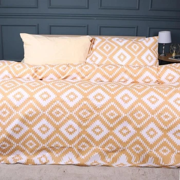 Комплект постільної білизни MirSon Полуторний 143х210 см 17-0729 Golden Geo Zebra Бязь (2200010822564)
