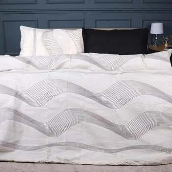 Комплект постельного белья MirSon Полуторный 143х210 см 17-0733 Luxury Gold Waves Бязь (2200010824810)