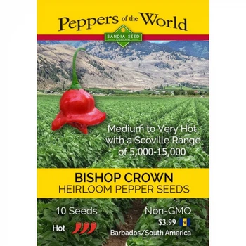 Семена острого перца Bishop Crown (Корона Епископа) 15000, 2023 г.