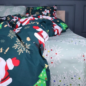 Простынь MirSon полуторная 150x220 см 17-0677 Merry Moments Бязь (2200010216349)