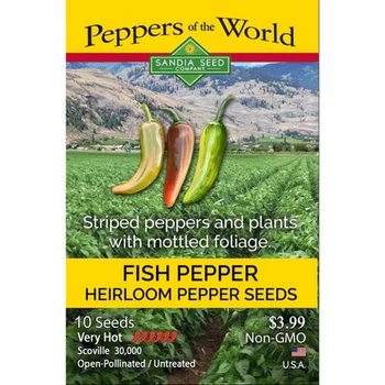 Семена острого перца Fish Pepper (Рыбный перец) 30000, 2023 г.