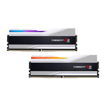 Модуль памяти для компьютера DDR5 32GB (2x16GB) 8000MHz Trident Z5 RGB Silver G.Skill (F5-8000J3848H16GX2-TZ5RS)