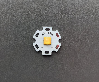 Світлодіод LED CREE 10W 5050 12V 3000K теплий білий 20мм на підкладці