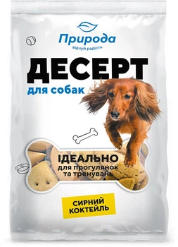 Десерт-печенье Природа Сырный коктейль для собак 550 г (4820157401859)