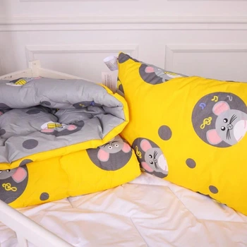Набір дитячий для сну MirSon Kids Time антиалергенний зимовий 20-0029 Funny mice 140x205 см EcoSilk (2200009664342)