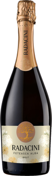 Вино ігристе Radacini Feteasca Alba Brut біле брют 0.75 л 11% (4840267008915)