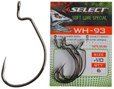 Крючок с офсетом Select WH-93 #1/0 6 шт