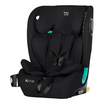 Детское Автокресло CARRELLO Yukon (CRL-15808 Midnight Black) i-Size 76-150см ISOFIX с наклоном+подстаканник
