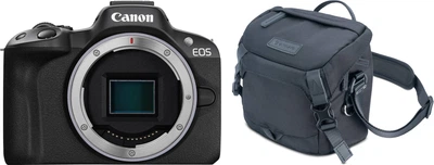 Набор Фотоаппарат Canon EOS R50 Body Black (5811C029AA) + Сумка Vanguard VEO GO 15M Black (DAS302035)