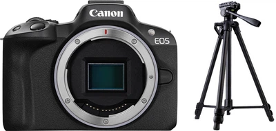 Набор Фотоаппарат Canon EOS R50 Body Black (5811C029AA) + Штатив Arsenal ARS-3908