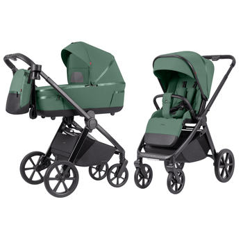 Прогулочная универсальная коляска 2 в 1 CARRELLO Omega+ CRL-6540/1 (2in1) Nova Green + LED фонарь