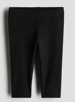 Лосини в рубчик для дівчаток H&M 98-104 чорні