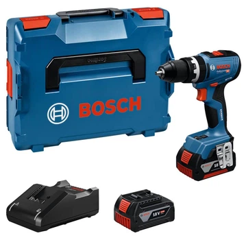 Аккумуляторная ударная дрель-шуруповерт Bosch Professional GSB 18V-65 в L-Boxx с 2 акб 18V 5.0Ah и з/у GAL 18V-40 (06019N3303)