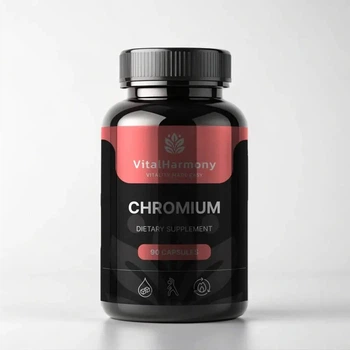 Пиколинат хрома VitalHarmony Chromium, 90 капсул для улучшения метаболизма и контроля аппетита