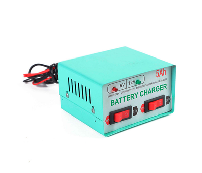 Автомобільне ЗУ 6V - 12V 8А, з індикацією, AC 200V-240V, DC 6V-12V - 0.9A + крокодили, Q20