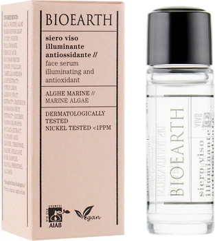 Антивозрастная осветляющая сыворотка для лица Bioearth Marine Algae Illuminating Antioxidant Serum для обезвоженной и тусклой кожи 5 мл (8029182009603)