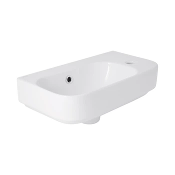 Раковина с чашей слева QTAP TERN QT1711H02LW