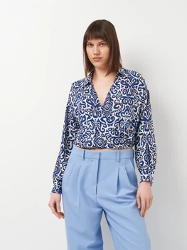 Сорочка жіноча Zara 3666/103 S Синя (03666103044029_navy)
