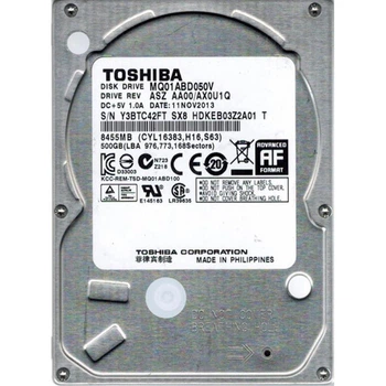 Накопитель HDD 2.5" SATA 500GB Toshiba 5400rpm 8MB (MQ01ABD050V) Refurbished