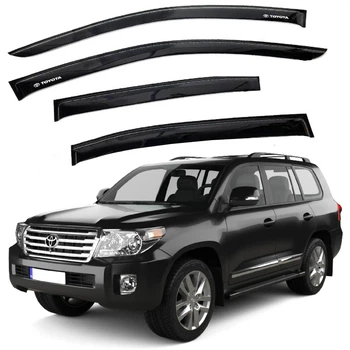 Дефлектори вікон для Toyota Land Cruiser 200 2007-2021 Скотч 3M Voron Glass