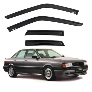 Дефлектори вікон вітровики Audi 80 B3-B4 Седан Скотч 3M Voron Glass