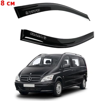 Дефлектори вікон вітровики Mercedes Vito 2003-2015 W639 8 см Скотч 3M Voron Glass