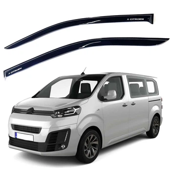 Дефлектори вікон вітровики Citroen Spacetourer 2017- Скотч 3M Voron Glass