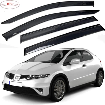 Дефлектори вікон вітровики HIC для Honda Civic 5D 2006-2012 (HO29)