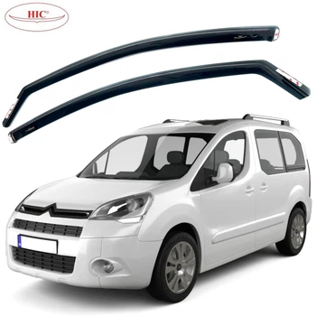Дефлектори вікон вітровики для Citroen Berlingo / Peugeot Partner 2008- вставні (CIT18-IN PEU23-IN)