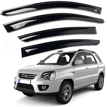 Дефлектори вікон вітровики KIA Sportage 2004-2010 Voron Glass