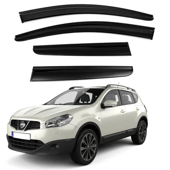 Дефлектори вікон вітровики Nissan Qashqai 2007-2014 скотч SunPlex (SP-S-76)