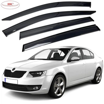 Дефлектори вікон вітровики HIC для Skoda A7 2014- Liftback (SK10)