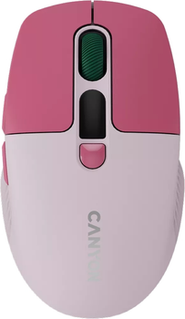 Мышь Canyon MW-26 LCD Silent Wireless/Bluetooth Pink (CNS-CMSW26P)