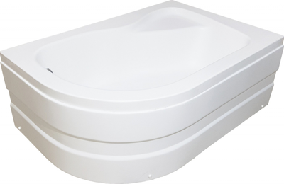 Душевой поддон ассиметричный Shower Ferisya 120x80х45 см правосторонний глубокий сьемная передняя пранель