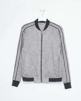 Бомбер SELECTED HOMME сірий в візерунки REXXV606 XS