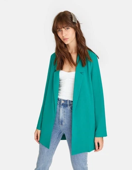 Жакет Stradivarius зелений CCZPJ793 M