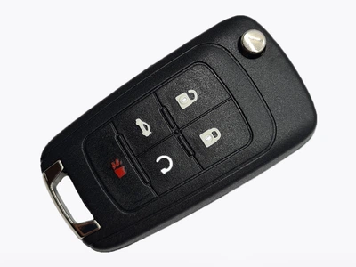 Корпус выкидного ключа Chevrolet Cruse 4+1 кнопки HU-100 с логотипом