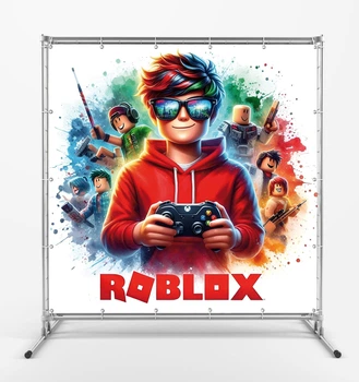 Банер "Роблокс. Roblox. Джойстик" розмір 2х2м. З люверсами.