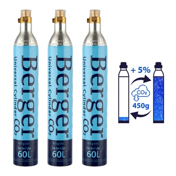 Обмін трьох балонів Berger CO2 3x450g (Газ) (BBV-02x3)
