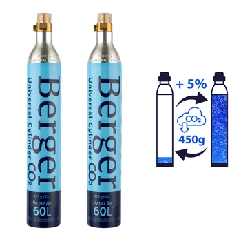 Обмін двох балонів Berger CO2 2x450g (Газ) (BBV-02x2)