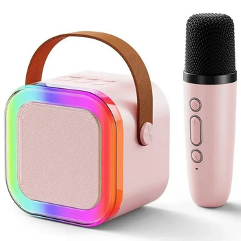 Караоке колонка з RGB-підсвіткою Дитячий мікрофон K1 для караоке з Bluetooth-колонкою