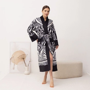 Кімоно жіноче з плюшевого велюру Kimono Noire 18132 XL