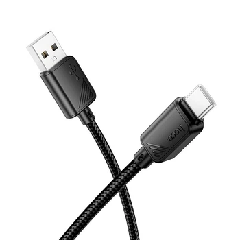 Кабель для зарядки и передачи данных HOCO X113 Beneficio 3A USB Type-A × Type-C 1 метр Black