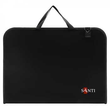 Папка-портфель для ескізів А3 Santi Black 492282 49.7х37х3 см