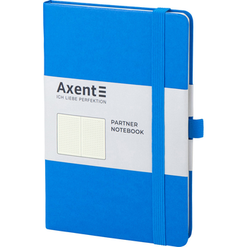 Книга записна Axent Partner А5 96 аркушів, крапка, тверда обкладинка, блакитна 8306-07-A 4251458783052